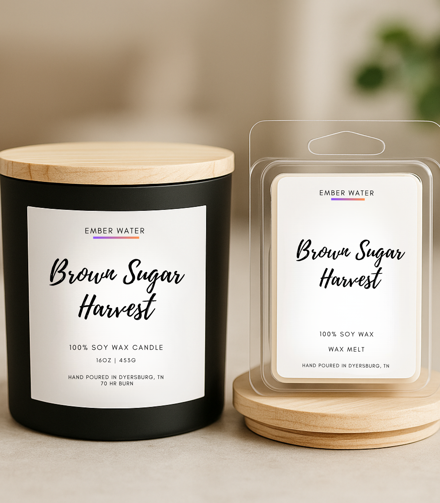 Brown Sugar Harvest 16 oz 100% Soy Candle
