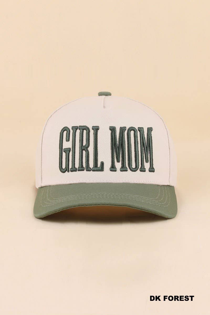 Girl Mom Two Tone Snapback Hat