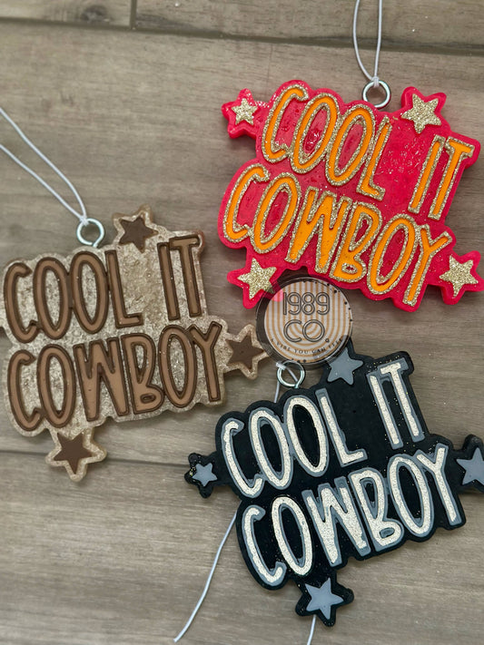 Cool It Cowboy Car Freshie