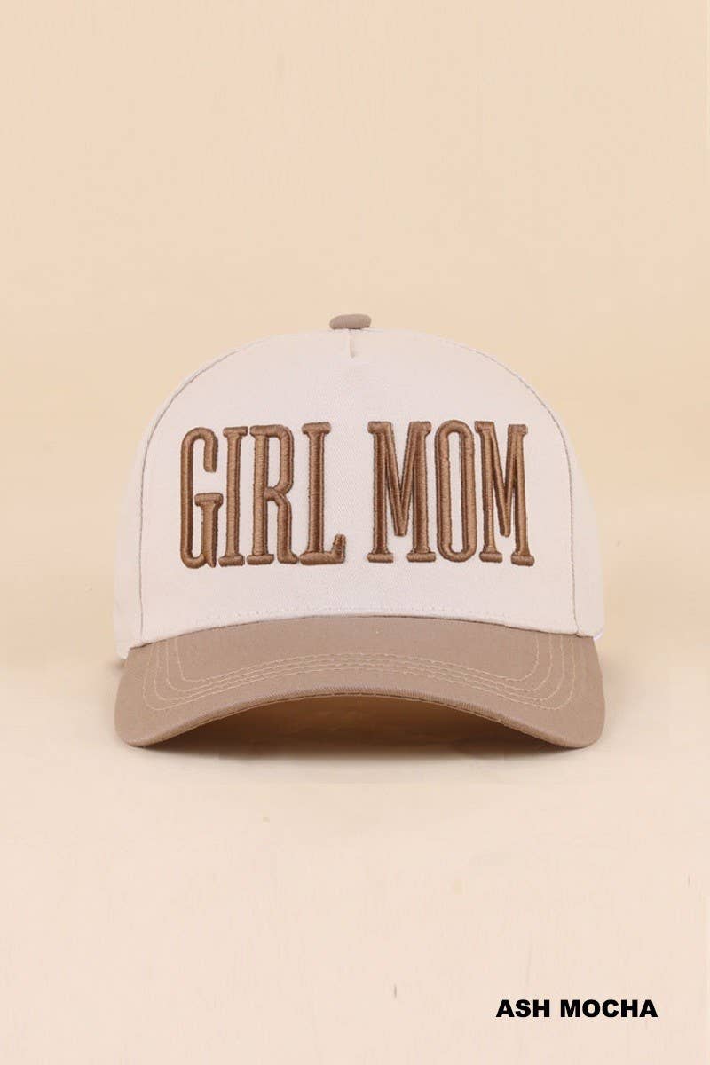 Girl Mom Two Tone Snapback Hat