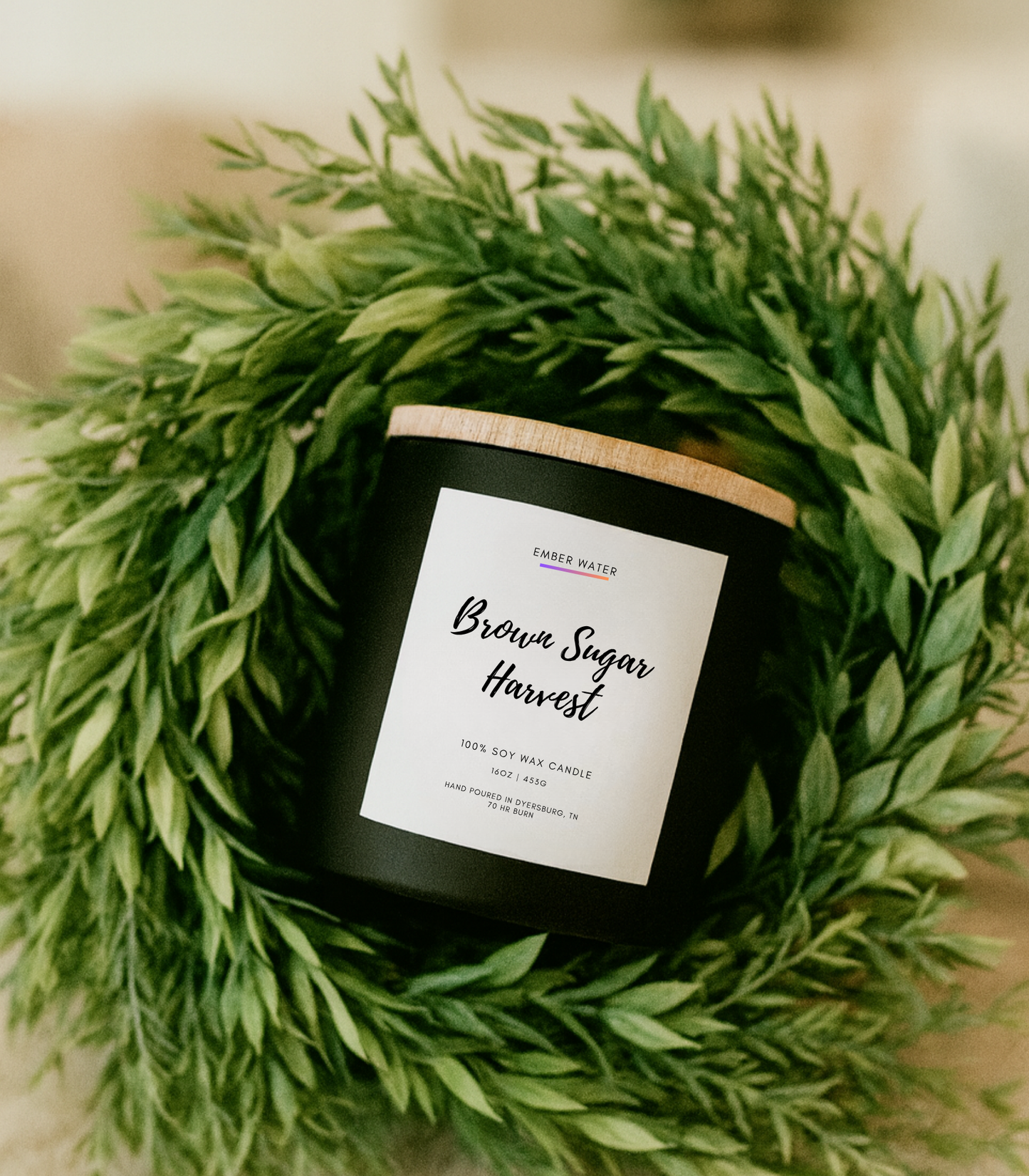 Brown Sugar Harvest  16 oz 100% Soy Candle