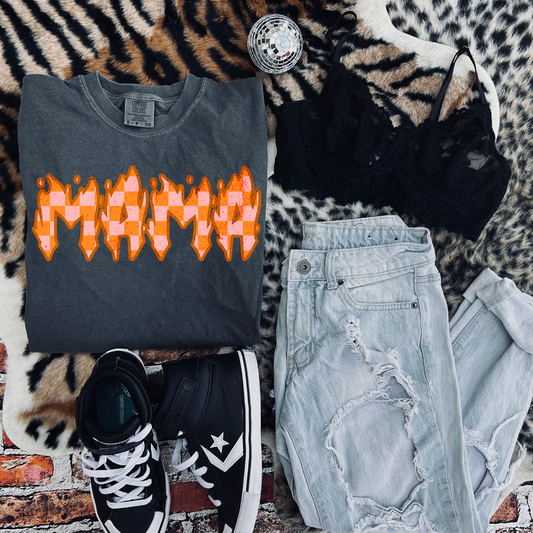Mama Checkered Flame