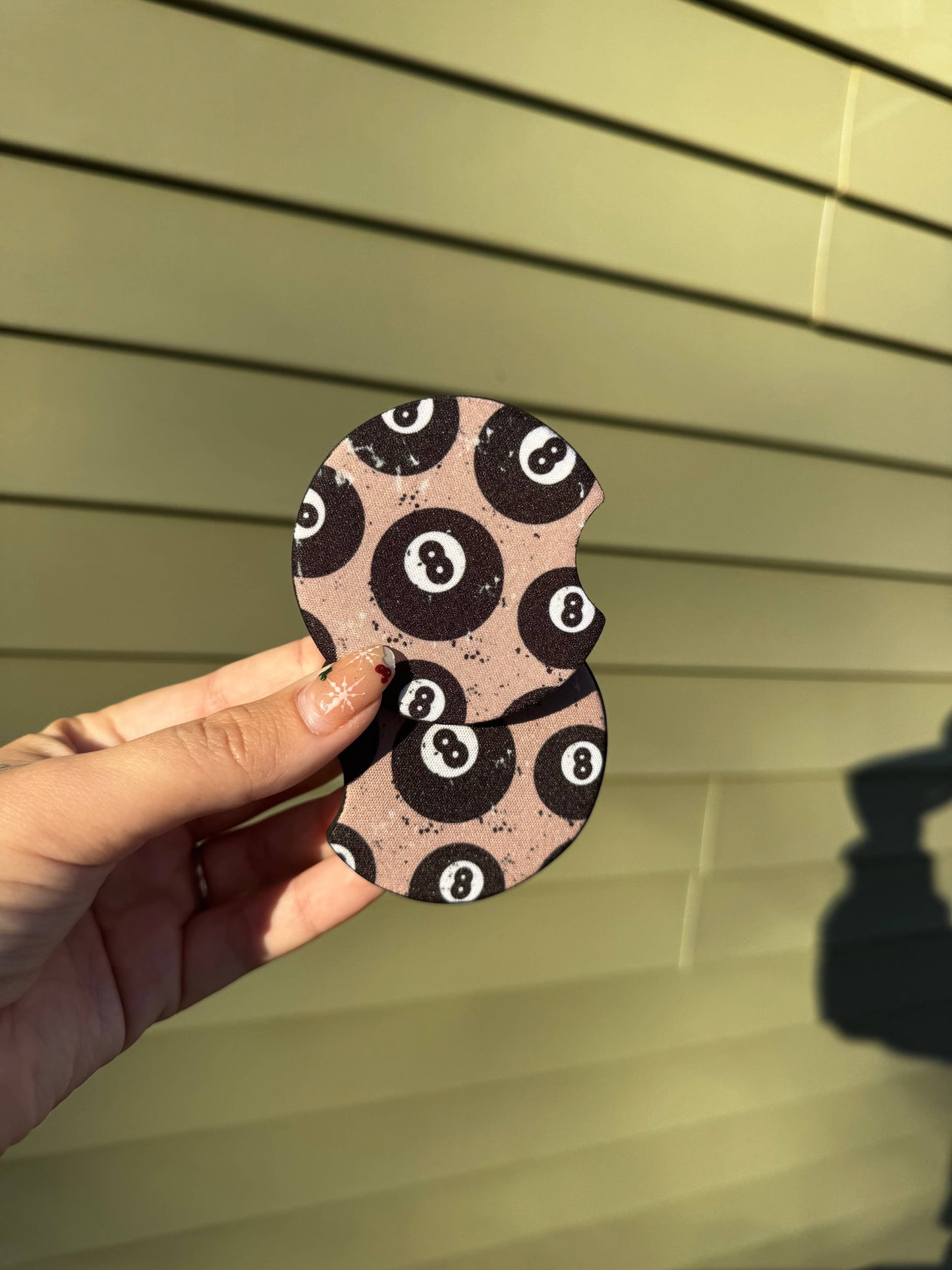 8 Ball Car Coaster Set