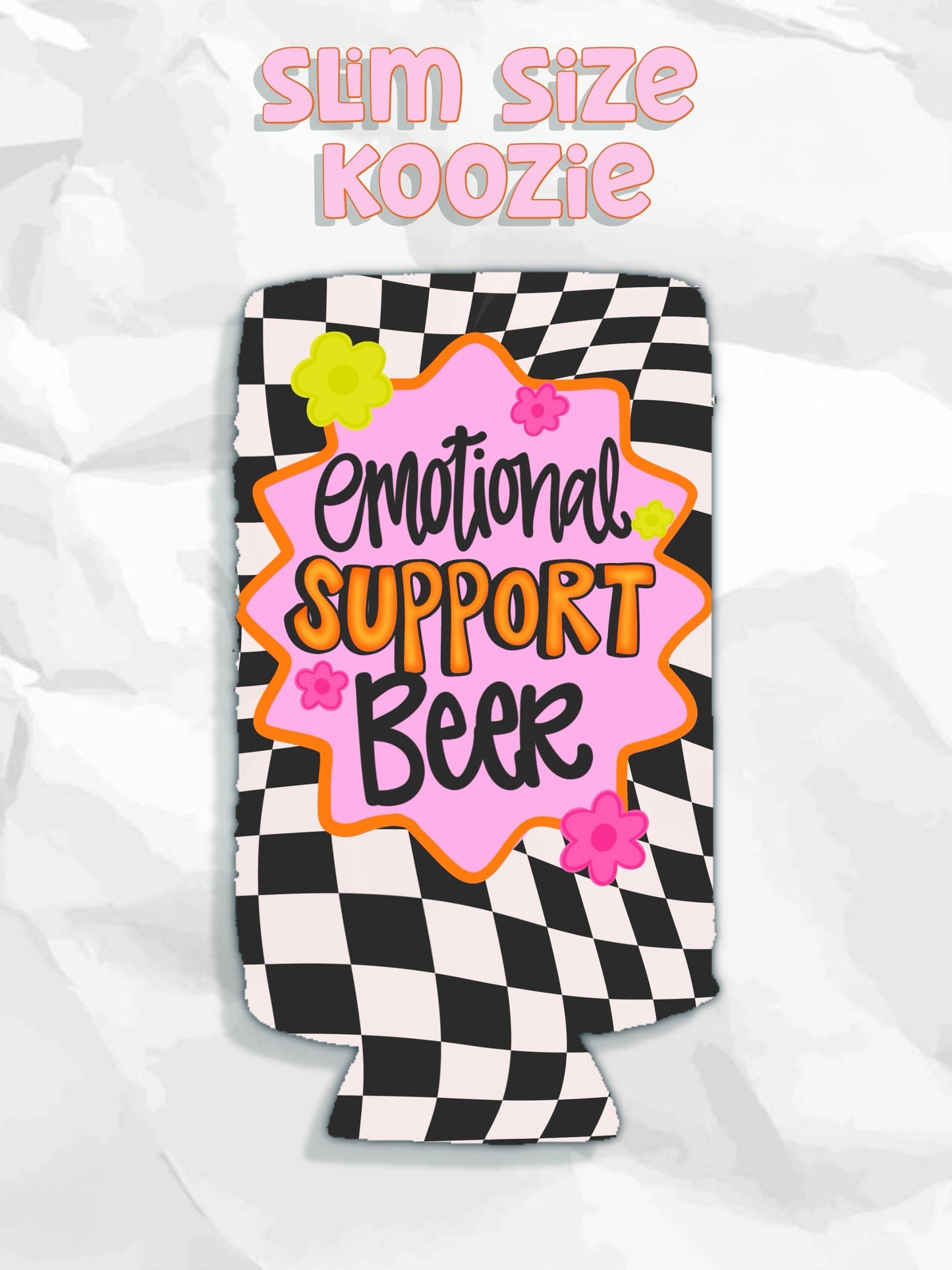 Emotional support beer can koozies