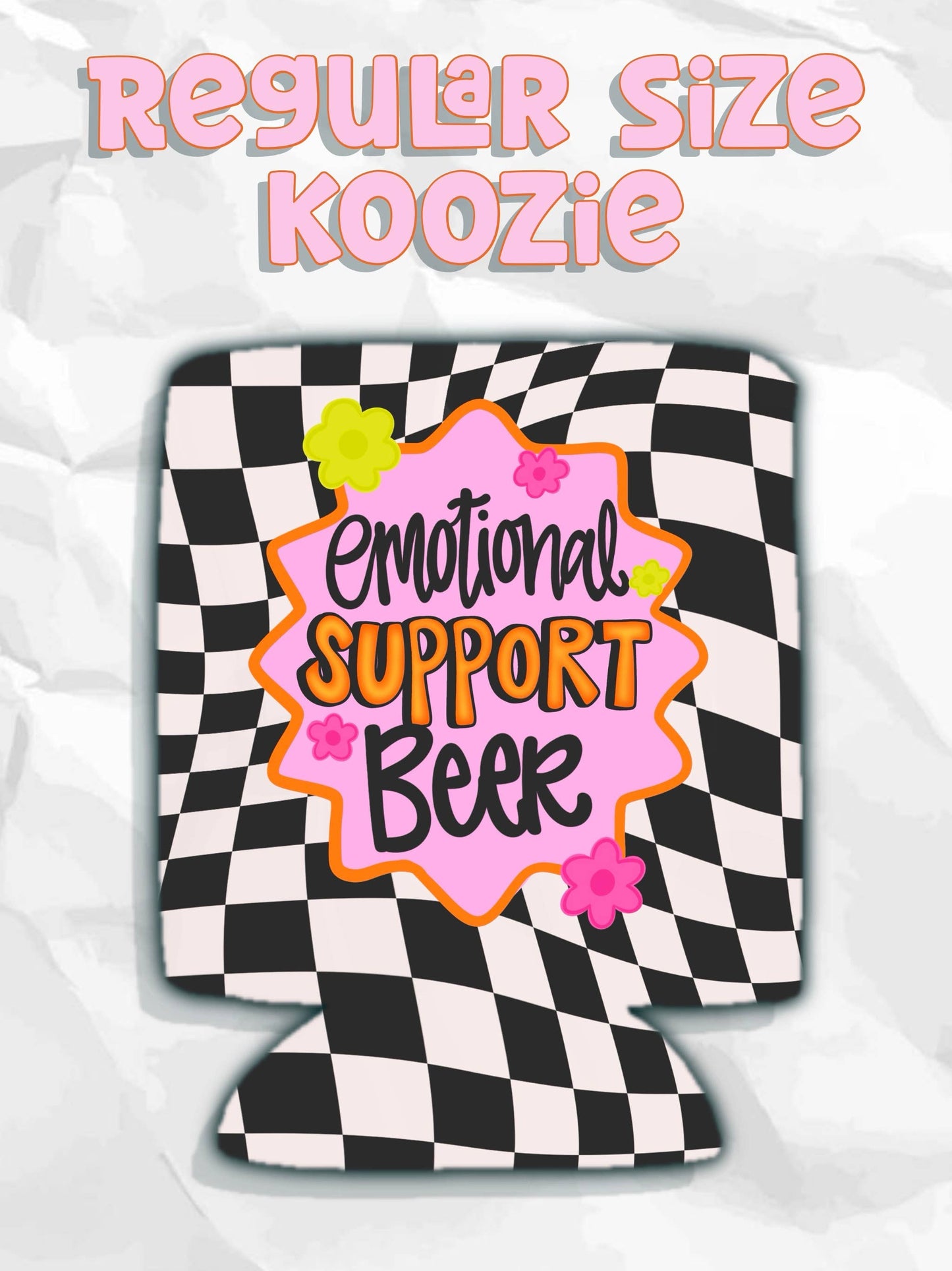 Emotional support beer can koozies