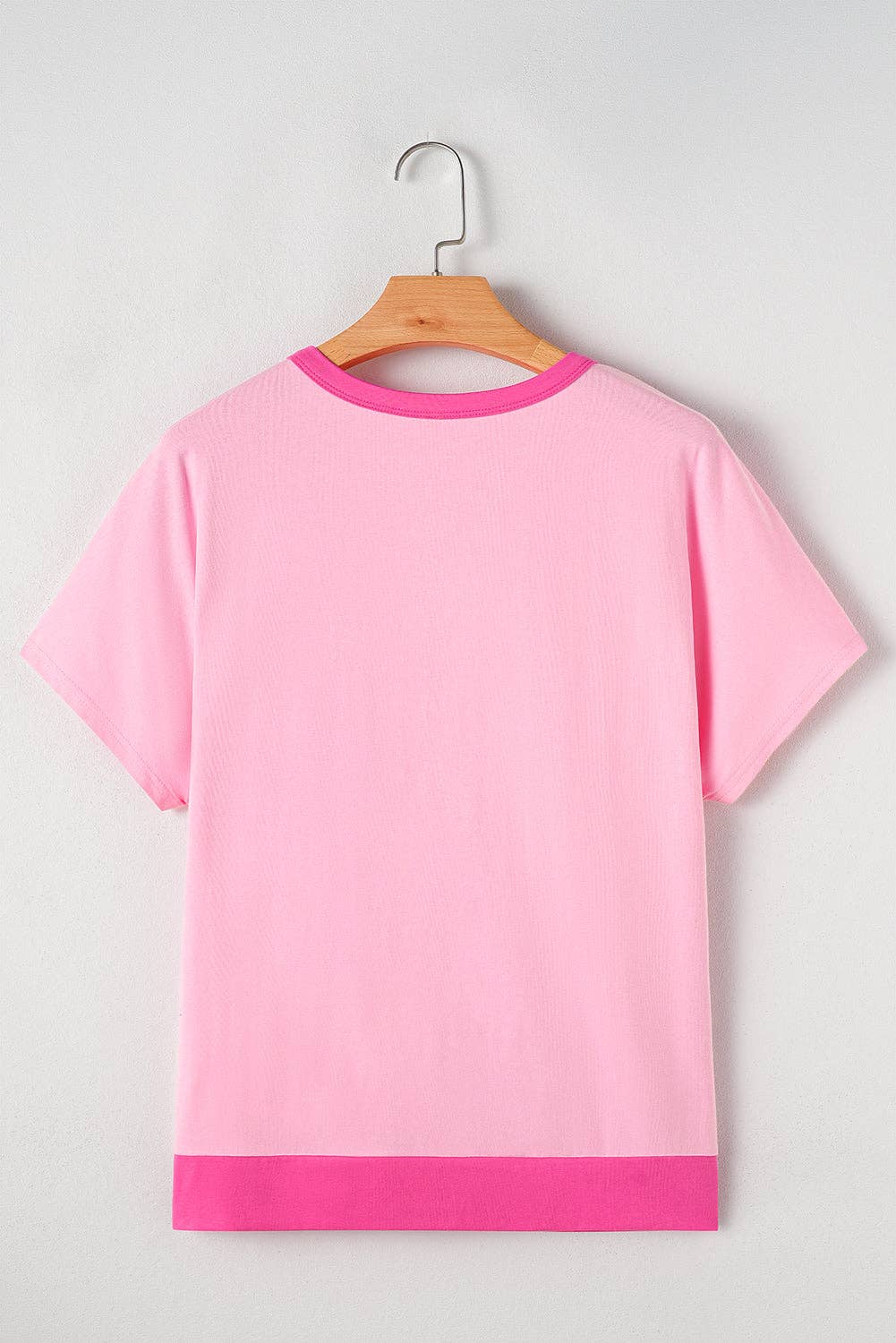 Colorblock Short Sleeve Henley T-Shirt