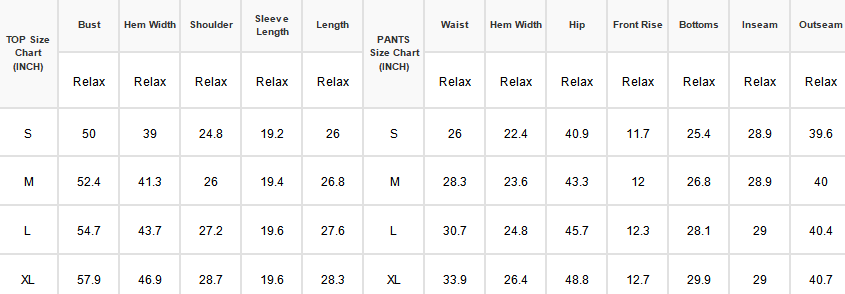 LAS Striped Colorblock Trim Crew Neck Pants Set (S-XL)