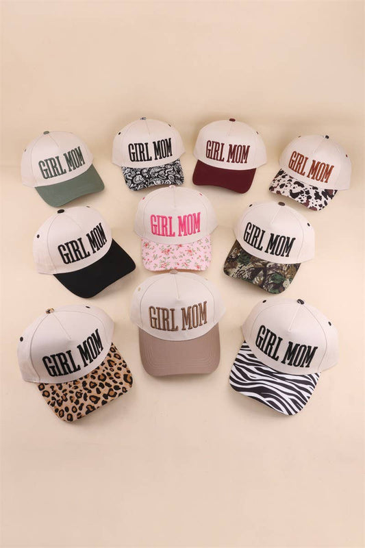 Girl Mom Two Tone Snapback Hat