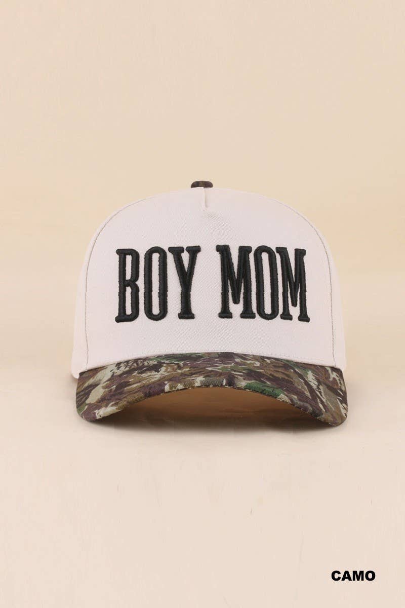 Boy Mom Two Tone Snapback Hat