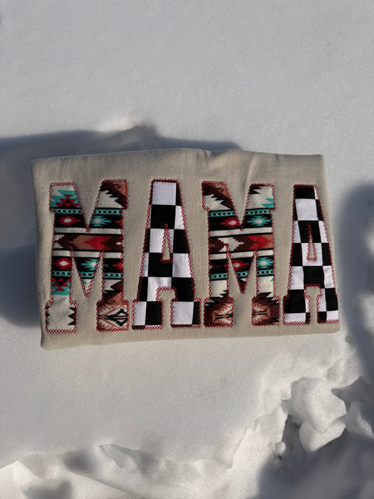 Aztec + Checkered Mama