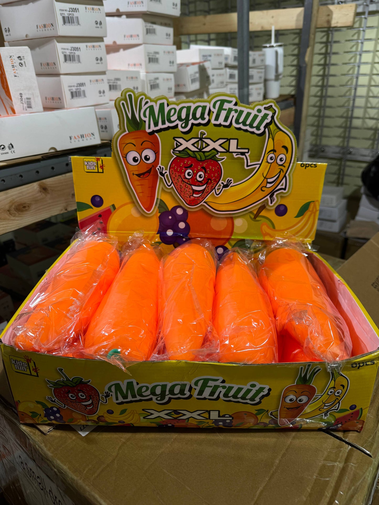 JUMBO Squishy Carrot 10pc | A021