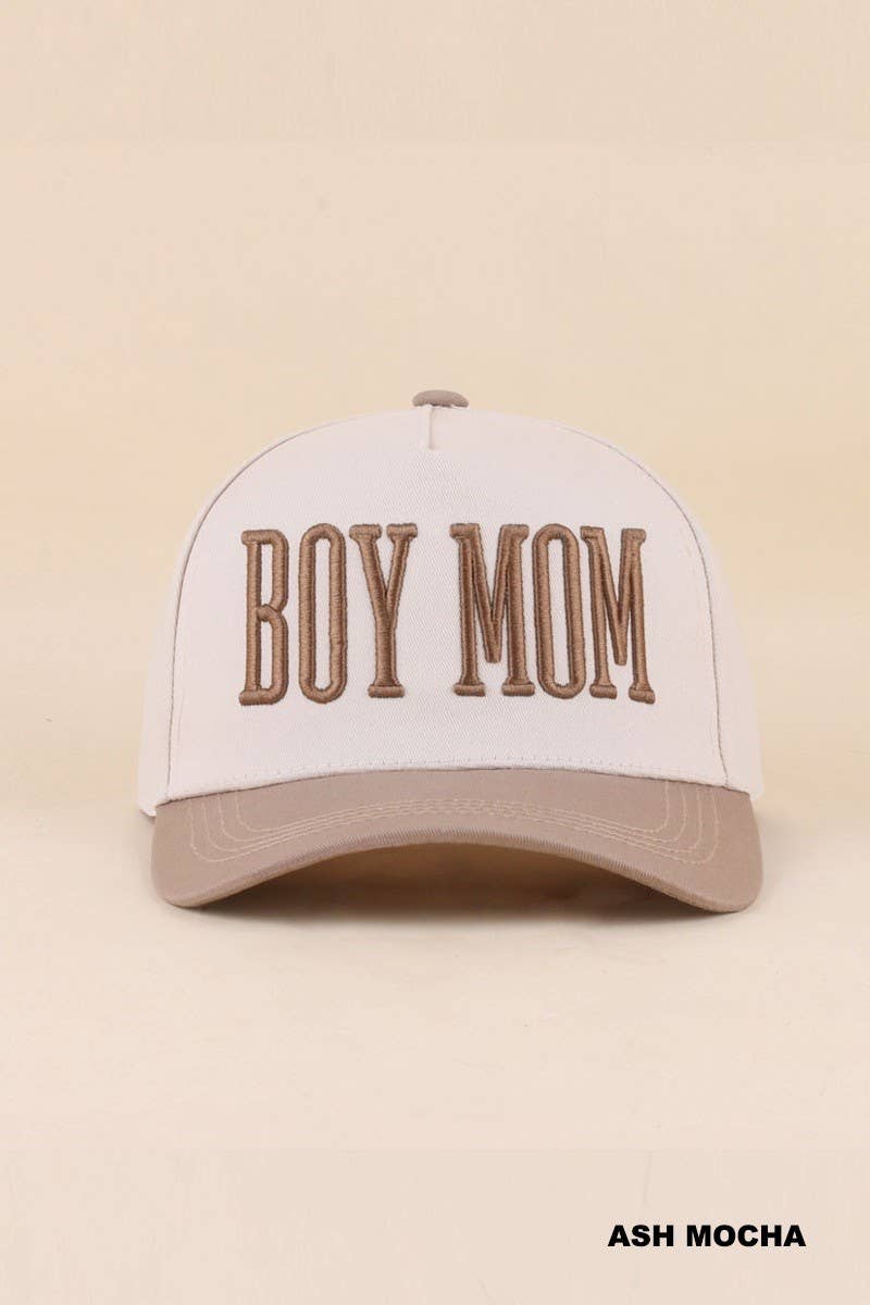 Boy Mom Two Tone Snapback Hat