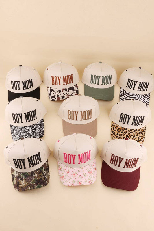 Boy Mom Two Tone Snapback Hat